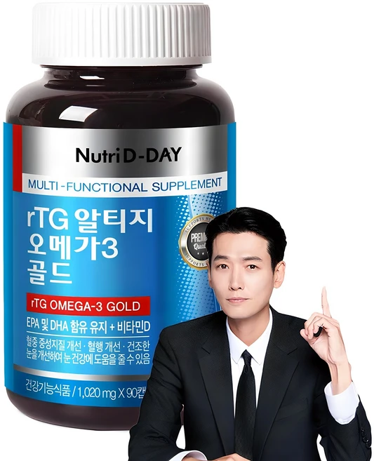 뉴트리디데이 rTG 알티지 오메가3 골드, 90정, 1개
