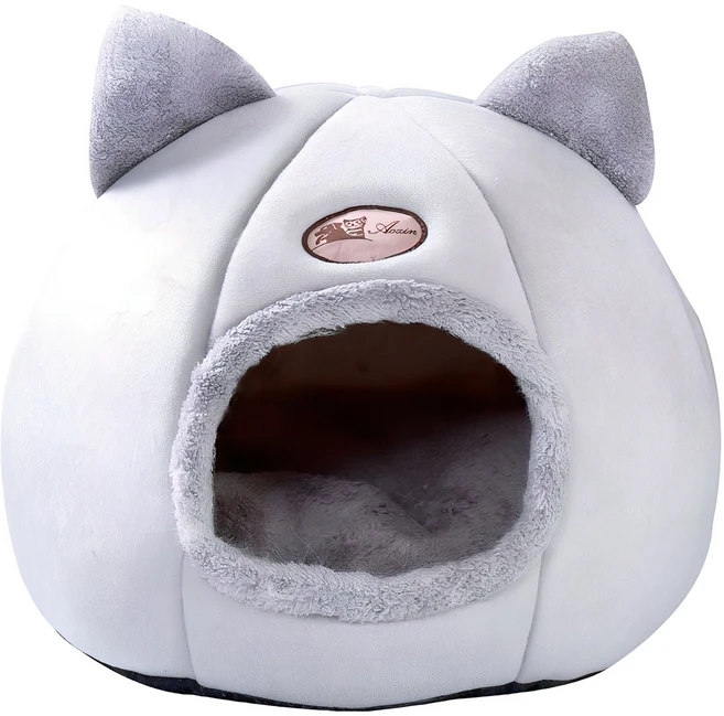 세이코코아 고양이 숨숨집 겨울냥이 쿠션, 혼합색상, 1개