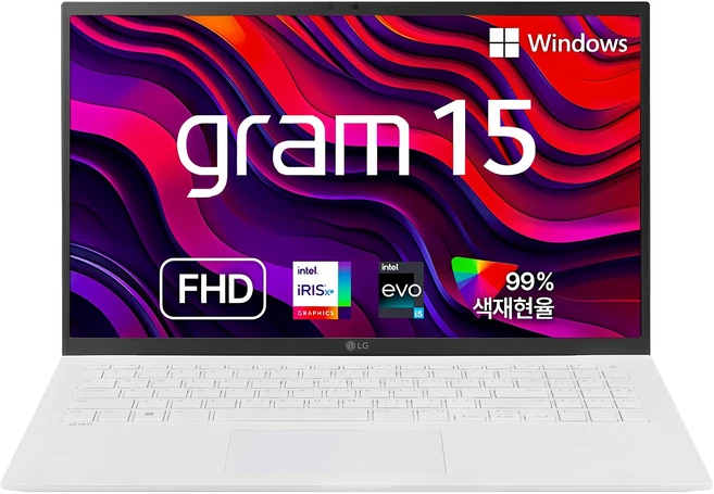 LG전자 2023 그램 15 코어i5 인텔 13세대, 스노우 화이트, 256GB, 16GB, WIN11 Home, 15Z90R-GA56K