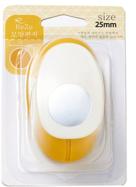 포코스 모양펀치 R-25, 원, 1개