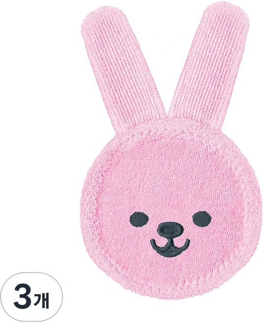 [쿠팡수입] MAM Oral Care Rabbit 아기 신생아 멸균 이앓이 구강티슈 핑크, 3개, 39g