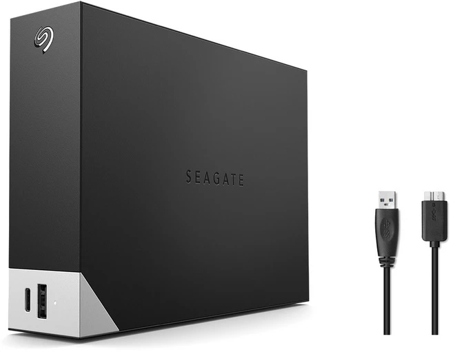 씨게이트 One Touch HUB 외장하드 STLC8000400 +데이터복구+USB케이블, 8TB, 블랙