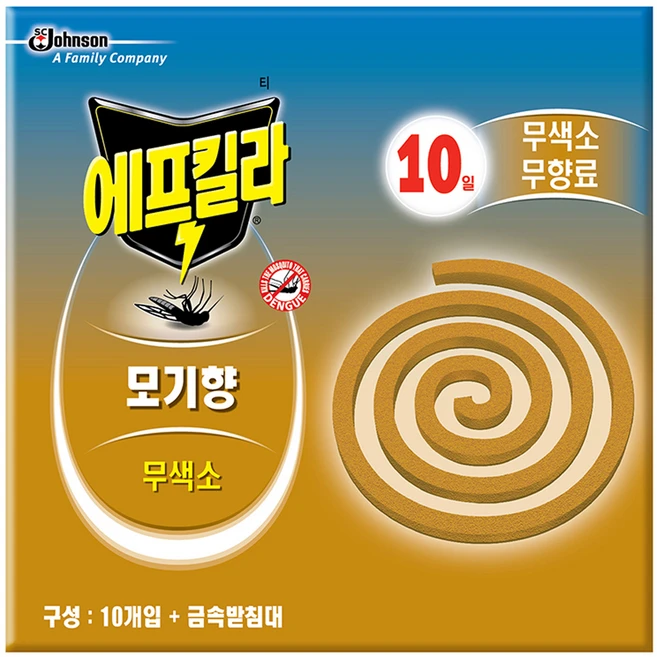에프킬라 모기향 내추럴무향 10p, 1개
