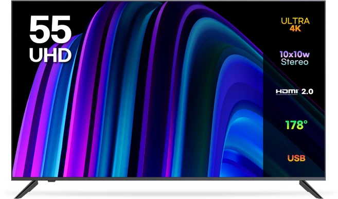 이노스 4K UHD TV • 138cm(55인치) • 일반TV • 스탠드형 • 방문설치