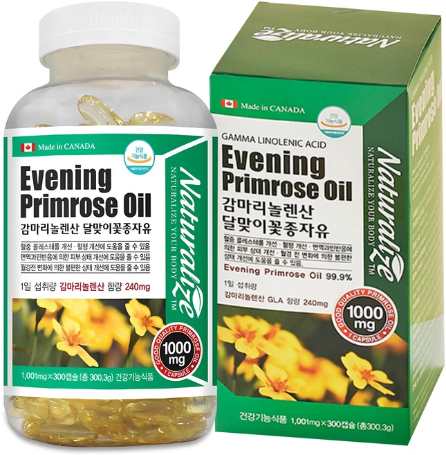 네추럴라이즈 감마리놀렌산 달맞이꽃 종자유, 300정, 1개