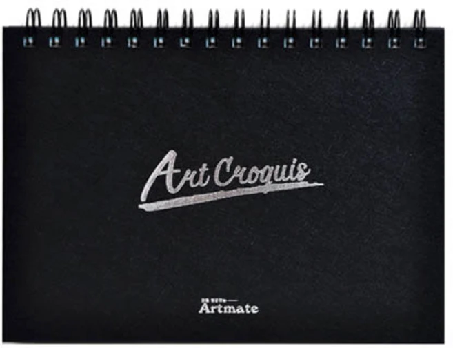 아트메이트 양장트윈링 크로키북 블랙, B5, 1개