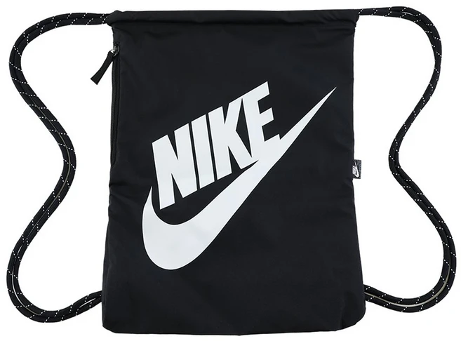 나이키 헤리티지 드로우스트링 짐색 DC4245-010, 블랙, 1개