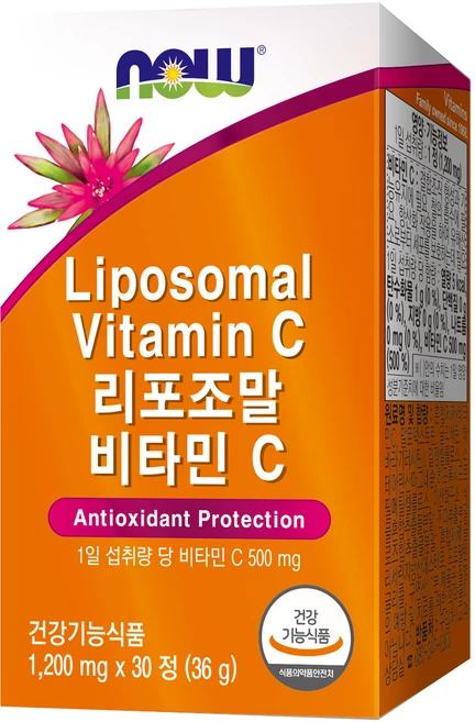 나우푸드 리포조말 비타민C 30p, 36g, 1개