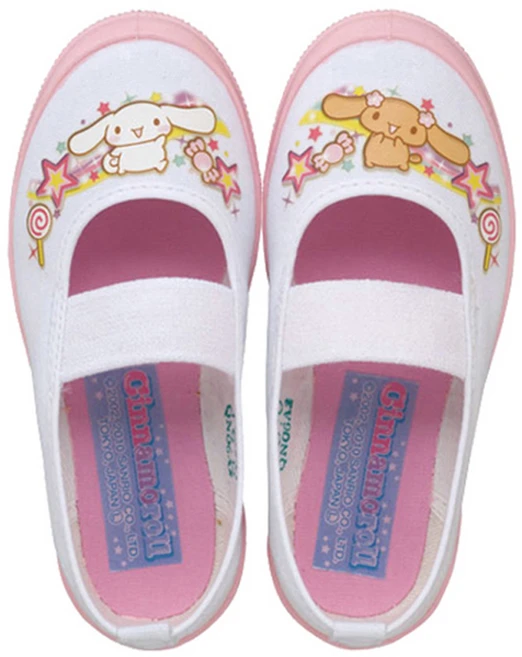 아사히 아동용 시나모롤 캐릭터 밴딩 실내화 KD37912