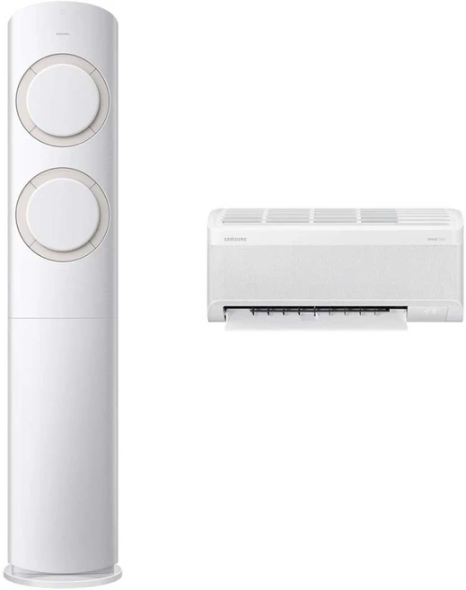 삼성전자 62.6㎡ + 18.7㎡ AI Q9000 홈멀티형 에어컨 AF60F19D11BRT + 리모컨 세트 방문설치, 일반배관형