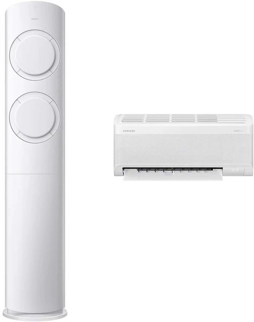 삼성전자 56.9㎡ + 18.7㎡ AI Q9000 홈멀티형 에어컨 AF60F17D11WRT + 리모컨 세트 방문설치, 일반배관형