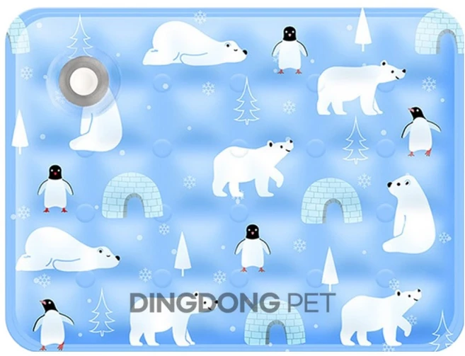 딩동펫 반려동물 애니멀 아이스 쿨매트, 블루, 1개