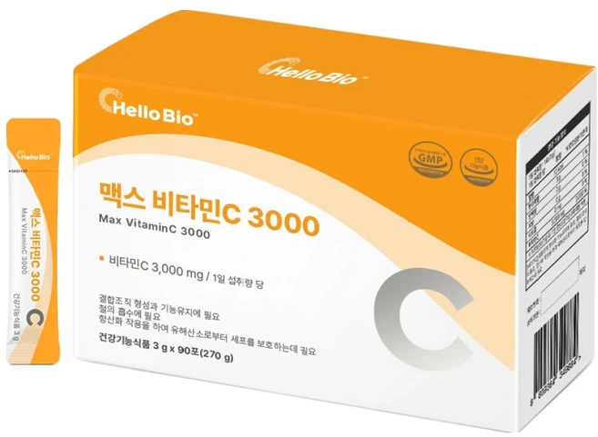 헬로바이오 맥스 비타민C 3000 90p, 270g, 1개