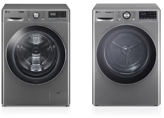 LG전자 트롬 ThinQ 세탁기 F12VVA + 건조기 RH10VTA 12kg + 10kg 방문설치, F12VVA-10VB, 모던 스테인리스