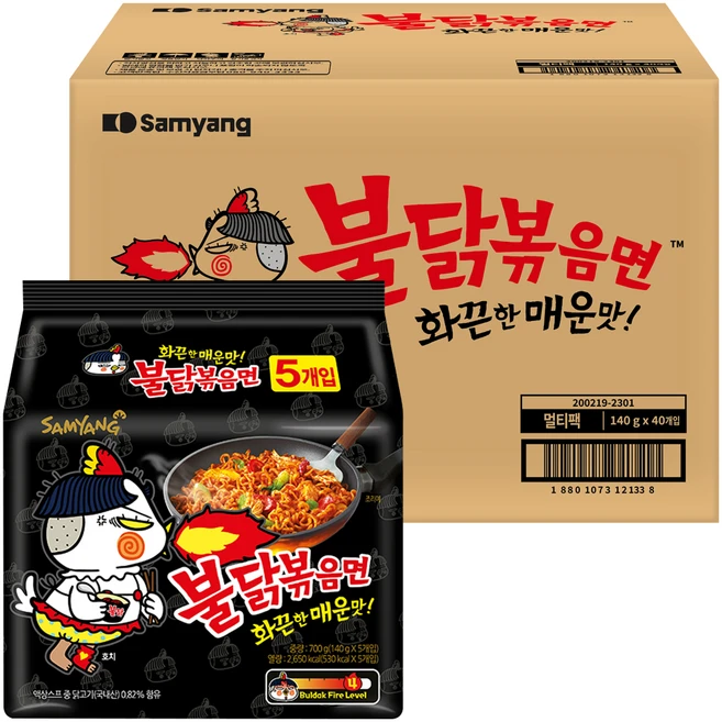 불닭볶음면 140g, 40개