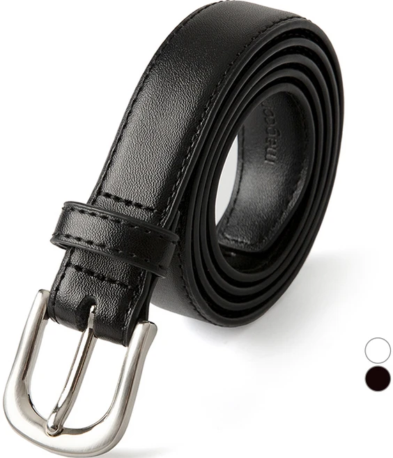 블랑플뢰르 여성용 소가죽 베이직 벨트 + 하드 케이스 세트