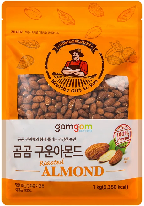 곰곰 구운 아몬드, 1kg, 1개