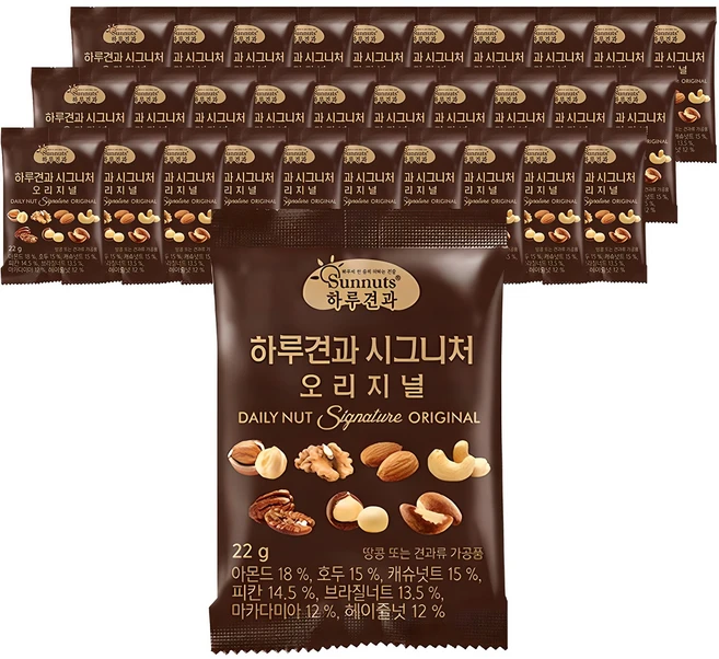 하루견과 시그니처 오리지널, 22g, 50개