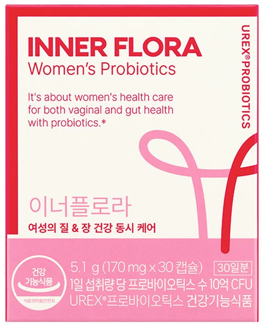 유한건강생활 이너플로라 UREX 프로바이오틱스 유산균, 30정, 1개