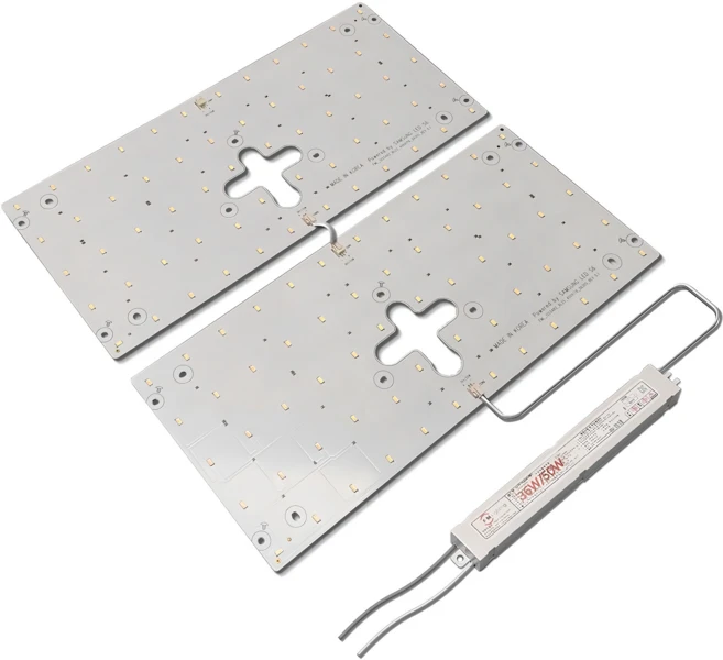 패밀리라이팅 삼성 LED 모듈 2등용세트 사각방등 50W, 주광색, 1개
