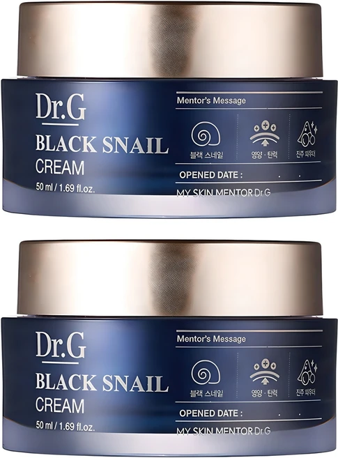 닥터지 블랙 스네일 크림 듀오, 50ml, 2개