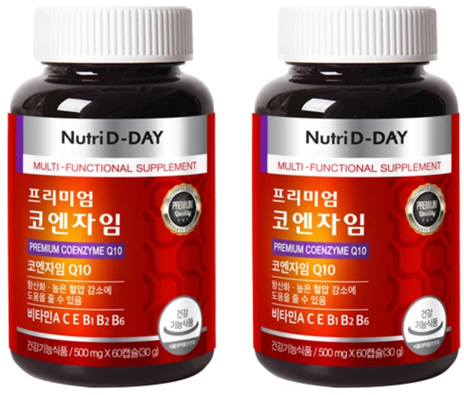 뉴트리디데이 프리미엄 코엔자임 Q10, 60정, 2개