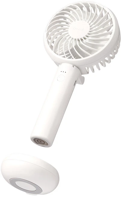 프롬비 사일런트 스톰 저소음 휴대용 미니 선풍기, FA135B, 스노우화이트