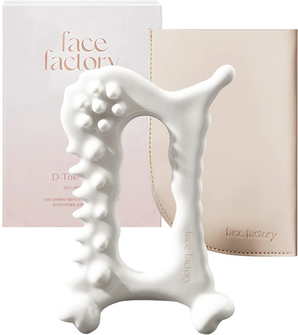 페이스팩토리 디톡 괄사 마사저, 1개, 화이트