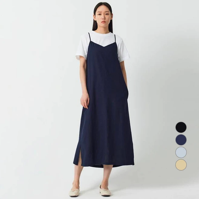 JAJU 여성용 뷔스티에 롱 원피스