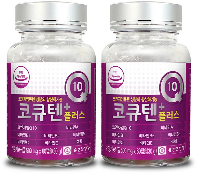 종근당건강 코큐텐 플러스, 60정, 2개