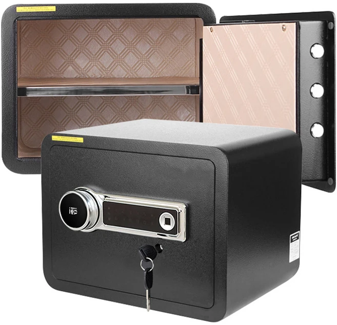 아이이피 지문인식 스마트금고 i3800FP, 블랙