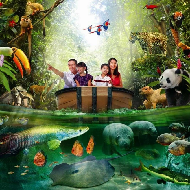 [싱가포르] [QR바로입장] 싱가포르 리버 원더스 & 리버퀘스트 (구. 리버 사파리)