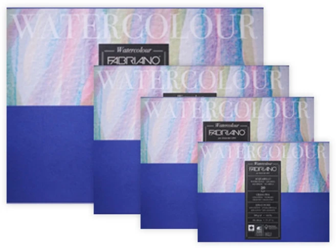 파브리아노 뉴워터칼라 300g 코튼25% 고급 수채화 스케치북 1면제본, NW06(240x320)