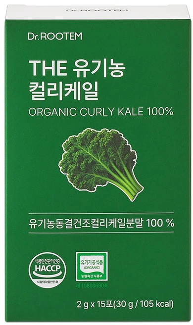 닥터루템 유기농 컬리케일 가루 동결건조 곱슬케일 분말 스틱, 1박스, 30g