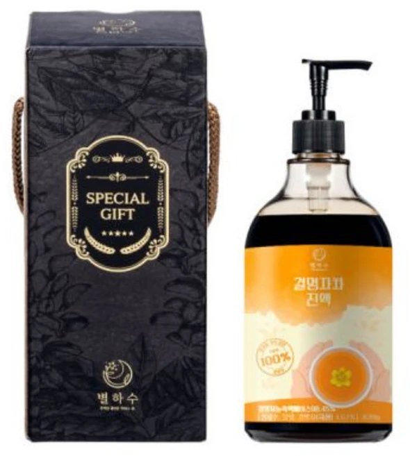 별하수 97 보리차 원액 870g, 별하수 98.45% 결명자차 원액 870g 선물세트