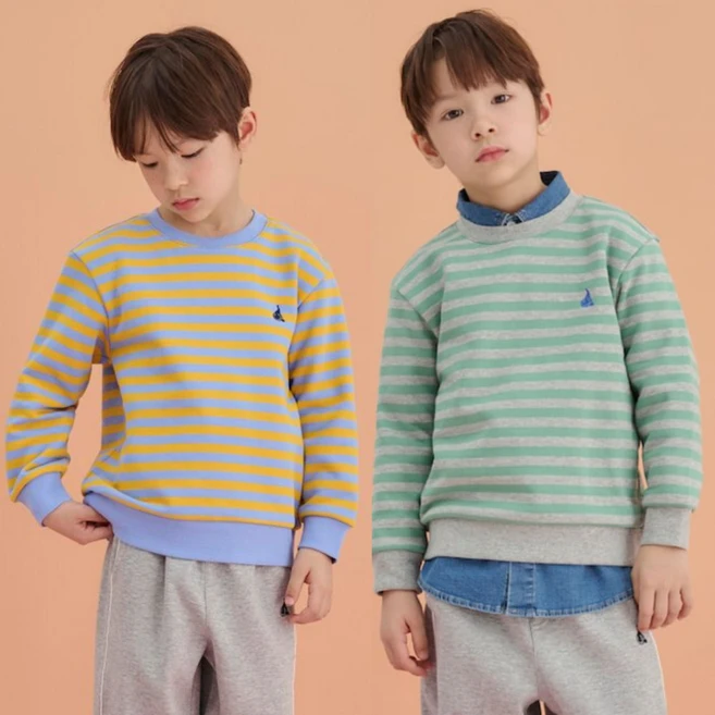 25SS [Essential] 스트라이프 스웨트 셔츠 (2종 택1)