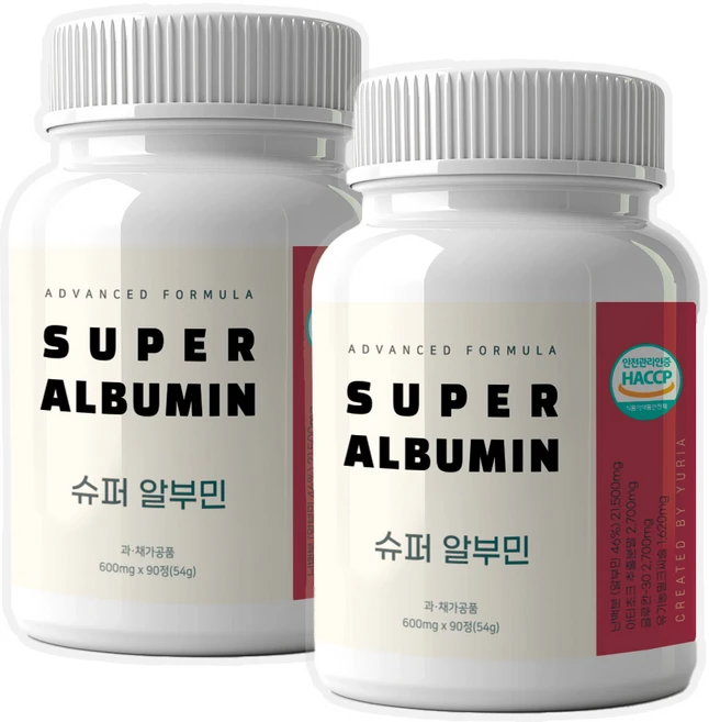 슈퍼 알부민 600mg, 2개, 90정