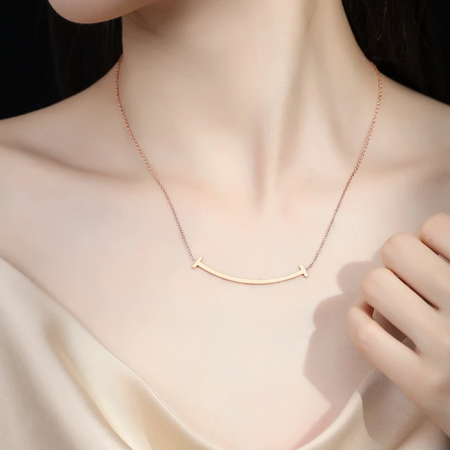 예니브 14k 18k 여자 스마일 목걸이 펜던트 얼굴 웃는 심플 기념일 생일선물 여성목걸이+쇼핑백