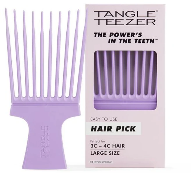 탱글 티저 헤어 픽 웨이트 볼륨감 추가 컬 보존 곱슬머리 타입을 위한 프리즈 감소 라일락, 탱글 티저 헤어 픽 웨이트 볼륨감 추가 컬 보존 곱슬머, 1개