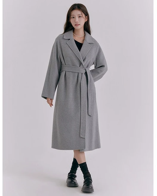 로엠 착용 벨티드 롱 코트(3colors)_RMJHE4VR02 뉴코아 울산점