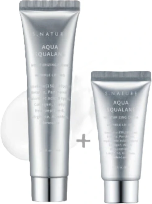 에스네이처 아쿠아 스쿠알란 수분크림, 90ml, 2개