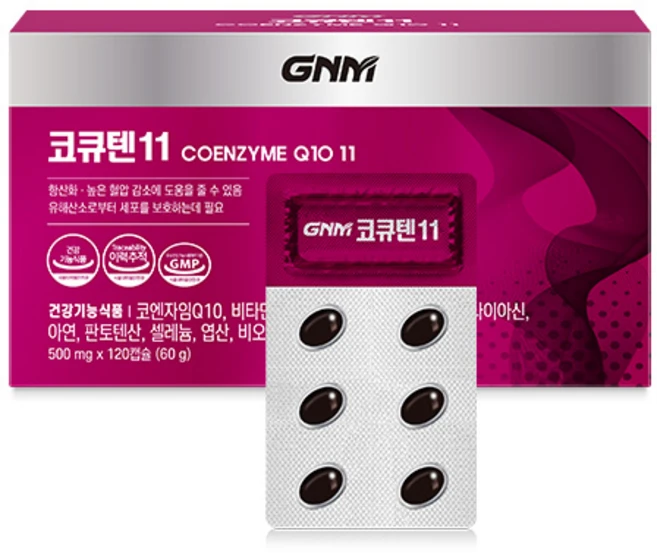 GNM자연의품격 코큐텐11 코엔자임Q10 11, 120정, 1박스