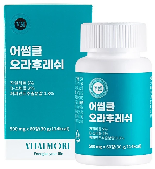 어썸쿨 오라후레쉬 구강유산균, 1개, 60정