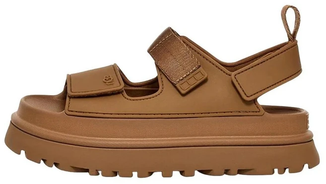 UGG 브라운 골든글로우 플랫폼 샌들 1152685