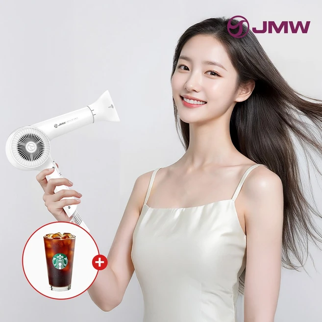 JMW BLDC 터보 항공모터 헤어드라이기, 410g, 터보/스타일 모드, 강력 건조 (MG1800 PLUS)