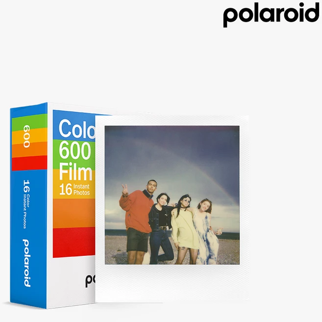 Polaroid 600 컬러 필름 16매 더블팩, 1개