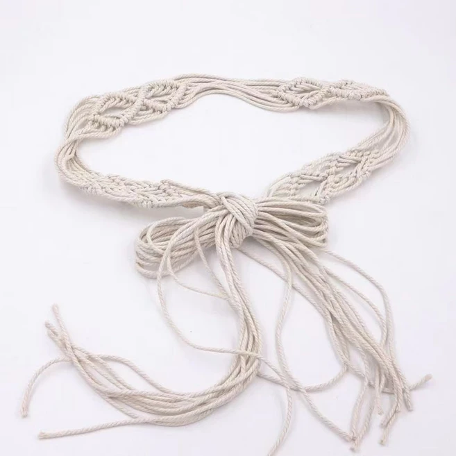 NANUO 손뜨개 허리 체인 허리끈 벨트