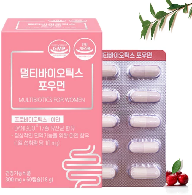 멀티유산균 멀티바이오틱스 포우먼 60캡슐, 60정, 1개