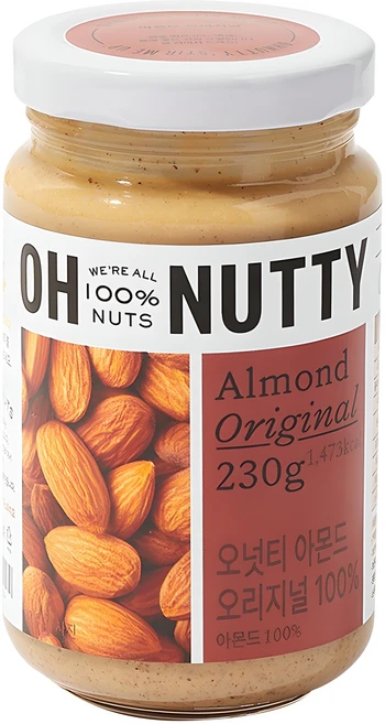 오넛티 아몬드버터 오리지널 100%, 230g, 1개