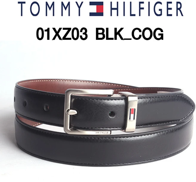 타미벨트/01XZ03/블랙_ 코냑/남녀공용/양면벨트/폭2.3